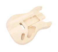 Hamwesh Corpo per Chitarra Elettrica, Corpo per Chitarra in Legno di Acero Non Finito, Preforato e Lucidato, per Grezzo con Parti di Ricambio per Costruttori e Produttori di Chitarre Fai-da-te