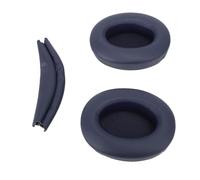 Hamwesh Cuscinetti Auricolari di Ricambio, 3 Pezzi Cuscinetti per Cuffie in Pelle Proteica Spugna in Memory Foam con Copertura per Archetto per Cuffie WH XB910N (BLUE)