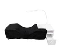Hamwesh Cuscino per Extension Ciglia, Cuscino per Collo a Forma di U con Memory Foam, Luce LED, Organizer per Ripiani in Acrilico per Artisti delle Ciglia