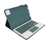 Hamwesh Custodia Sottile con Tastiera Wireless in PU per Mi Pad 6 6 Pro 11 Pollici 2023, Staccabile con Trackpad e Adsorbimento Magnetico, Compatibile con IOS, Prevenzione Graffi (verde scuro)
