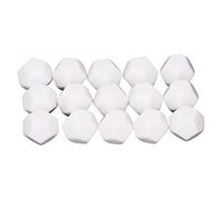 Hamwesh Dadi Vuoti, 30 Pezzi 22mm 12 Facce, Dadi Scrivibili con Superficie Fai da Te, Plastica Impermeabile per Insegnamento Educativo di Matematica, Giochi da Tavolo, Aula, Bomboniere, Materiale