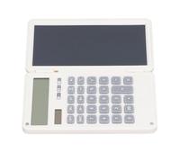 Hamwesh Desktop Scientific Calculator, Display a 12 Cifre Tablet di Scrittura Cancellabile con Blocco Note per gli Studenti delle Scuole Aziendali per Uffici (WHITE)