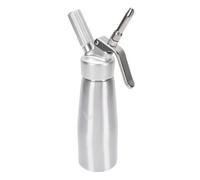 Hamwesh Dispenser per Panna Montata, Macchina per Panna in Alluminio 500 Ml con 3 Ugelli, Design Ergonomico e Forte Tenuta per Uso Domestico e Commerciale