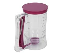 Hamwesh Dispenser per Pastella per Pancake, capacità 900 Ml con Segni di Scala Dispenser per Pastella per Cupcake, per per Waffle con Manico Schiacciabile per Strumento di Cottura per Mix di Muffin e