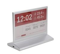 Hamwesh Display, Immagini di Testo Modificabili da 7,5 Pollici Codici QR Codici a Barre Schermo in Carta Elettronica, Cartellino del Prezzo Elettronico Fronte-retro con Batteria da 4000 MAh per il