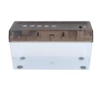 Hamwesh Distruggidocumenti per Casa e Ufficio, Distruggidocumenti Resistente con Taglio a Strisce A4 da 1,5 M, Alimentato a Batteria USB con Contenitore Trasparente di Grande capacità per Ufficio,