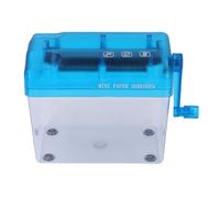 Hamwesh Distruggidocumenti per la Casa, Distruggidocumenti Manuale Compatto con Taglio a Strisce con Contenitore Trasparente da 1 Litro per Uso Ufficio, Casa, Scuola