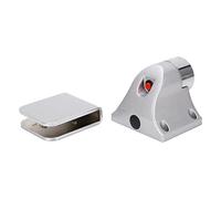 Hamwesh Fermaporta Magnetico, Fermaporta Magnetico con Ventosa 500N per Montaggio a Pavimento, per Carichi Pesanti con Pulsante di Rilascio Manuale Allarme Antincendio Compatibile per Porte in Vetro