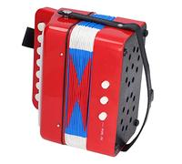 Hamwesh Fisarmonica per Bambini, Soffietto in Tela Impermeabile in Plastica ABS 7 Tasti Strumenti Musicali per Bambini, Piccola Fisarmonica con Allenamento per lo Sviluppo delle abilità per Dai 5