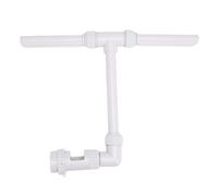 Hamwesh Fontana a doppio getto per piscine fuori terra e interrate | Fontana a cascata con spruzzatore, per raffreddamento e relax, in PVC, migliora la circolazione, facile da installare