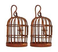 Hamwesh Gabbia per Uccelli in Miniatura, Gabbia per Uccelli per Casa delle Bambole in Metallo Premium in Scala 1:12, per per Casa delle Bambole in Metallo con Design Dettagliato per la Decorazione