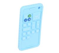 Hamwesh Giocattoli per Bambini, Forma di Cellulare Silicone Forma Sensoriale per Bambini Piccoli con Pulsanti Strutturati e Forme per Alleviare le Gengive (BLUE)