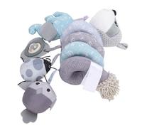 Hamwesh Giocattolo a Sonagli Appesi per Culla, Animale in Peluche a Spirale Ad Alto Contrasto con Cinturino Regolabile Design Staccabile per la Stimolazione Visiva e lo Sviluppo Sensoriale del