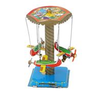 Hamwesh Giocattolo di Latta da Collezione, Giostra per Aeroplani con Aerei Rotanti, Stile retrò Realizzato a Mano per Regali di Bar e Decorazioni per la Casa