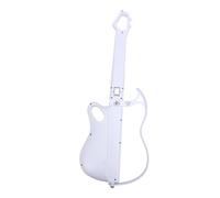 Hamwesh Giocattolo per Chitarra Elettrica per Bambini, Guida Alle Luci a LED Suonare la Chitarra Senza Corde con 7 Opzioni Audio Design Pieghevole Connettività Bluetooth Strumenti Musicali (WHITE)