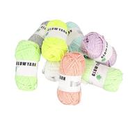 Hamwesh Glow in the Scuro Filo, 8 Rotoli Filo Luminoso Fluorescente con più Colori per Imbarcazioni Fai -da -te a Maglia, Forniture di Cucitura a Pelle Morbida