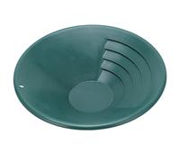 Hamwesh Gold Pan, Kit per Panning in Oro Verde da 260 Mm con Setaccio per Terreno con Scanalatura Poco Profonda a 90 Gradi per Montagne, Fiumi, Corsi d'acqua