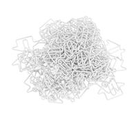 Hamwesh Graffette a Forma di Casa, Graffette Decorative da 100 Pezzi, Divertenti con Scatola Trasparente per l'uso in Aula Scolastica, Ufficio, Casa (WHITE)