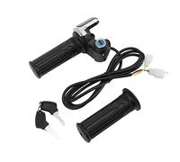 Hamwesh Indicatore LED Manopole Acceleratore per Bici Elettrica - Robusto Materiale ABS - Facile Montaggio Adatto per Moto/scooter Colore Nero Include 2 Chiavi Design Intuitivo