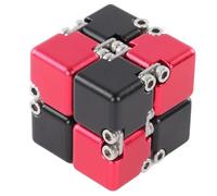 Hamwesh Infinity, Giocattolo Fidget in Lega Sabbiata Flessibile, Giocattolo Puzzle Portatile con 8 Blocchi per Sollievo da Stress e Ansia ADHD ADD Autismo Ufficio Casa Viaggi Scuola Metropolitana (#1)