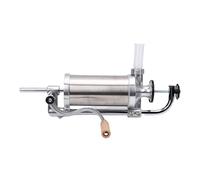 Hamwesh Insaccatrice Manuale per Salsicce in Acciaio Inossidabile, 4 Tubi di Ripieno con Morsetto da Tavolo, Macchina per Salsicce Verticale Fatta in Casa per Domestica e Uso Commerciale