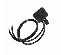 Hamwesh Interruttore Manubrio Moto, 1 Pollice 25mm, 12V 10A, Doppio | Controller luci per moto, lega di alluminio CNC, guscio resistente alle intemperie, spia, per motocicli universali,