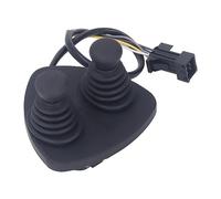 Hamwesh Joystick Industriale, Controller Joystick per Carrello Elevatore in Lega di Alluminio a Doppia Maniglia, Interruttore Momentaneo con Prevenzione della Ruggine per E25 E30 E336 E16C 1275 E25S