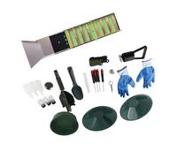 Hamwesh Kit per la Ricerca dell'oro, Scatola Pieghevole in Lega di Alluminio da 50 Pollici per un'efficiente Raccolta dell'oro, Portatile e Antiruggine, Attrezzatura per la Prospezione 'oro con