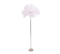 Hamwesh Lampada da Terra in Piume di Struzzo, Illuminazione a LED Dimmerabile Continua con 50 Pennacchi per la Lettura Sul Comodino del Soggiorno (PINK)