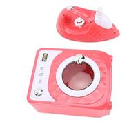 Hamwesh Lavatrice Giocattolo, Set per Lavanderia Finta Alimentato a Batteria con Set da Gioco per Asse da Stiro e Giochi di Ruolo Educativi per Bambini