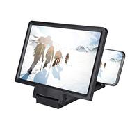Hamwesh Lente d'ingrandimento per Schermo da 7 Pollici, Lente d'ingrandimento per Telefono Cellulare 3D HD con Tecnologia Ottica per Film, Video, Giochi e Lettura (BLACK)