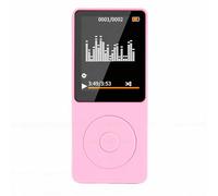 Hamwesh Lettore MP3 con Bluetooth 5.3, Schermo da 1,8 Pollici Lettore Musicale Portatile con Audio HiFi per lo Sport, Altoparlante Integrato, Registratore Vocale, Radio FM, E-book, (PINK)
