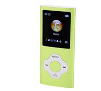 Hamwesh Lettore MP3 da 64 GB, portatile, schermo LCD da 1,8 pollici, Bluetooth 5.3, lettore musicale HiFi, con cuffie per la registrazione vocale per bambini e anziani (GREEN)
