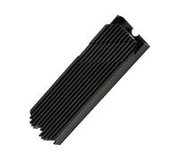 Hamwesh M.2 NVME Distributo di Calore, Dissipatore di Calore SSD con Cuscinetti in Silicone Termico in Lega di Raffreddamento a Doppio Lato per Computer Desktop (BLACK)