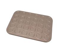 Hamwesh Macaron Cake Pan, Vassoio Non Bastoncino con Piatto di Torta Croccante in Acciaio a Carbone per Forno e Cookie Cookie (30 buche)