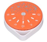 Hamwesh Macchina Sonora per Bambini, LED 7 Luci Colorate Ninne Nanne Timer Macchina per Rumore Bianco, Sonora Portatile con Indicatore Doppio Colore per Bambini Asilo Nido da Viaggio (ORANGE)