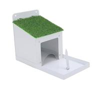 Hamwesh Mangiatoia per Scoiattoli, Design Impermeabile Robusta Struttura in Ferro Facile Installazione Mangiatoia per Tavolo da Picnic per Scoiattoli, per in Metallo con Supporto per Pannocchia di