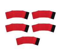Hamwesh Manicotto per Tazza da caffè, Confezione da 5 Manicotti per Tazza Riutilizzabili in Neoprene Premium, Portabicchieri Isolato con Chiusura Ad per caffè, tè, Bevande Calde e Fredde (rosso)