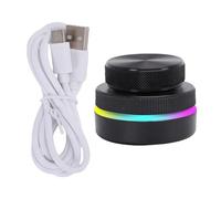 Hamwesh Manopola Personalizzabile, Controller Rotativo RGB con BT5.0 2.4G USB C, Luce RGB Doppie Manopole Regolatore del Volume per Girare la Pagina per OS X Android HarmonyOS IOS