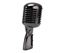 Hamwesh Microfono Dinamico Retro, Cardioide in Lega di Zinco con Supporto | Microfono XLR cablato per palcoscenici dal , registrazione in studio, podcast, stile vintage con supporto oscillante