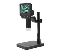 Hamwesh Microscopio Digitale, Ingrandimento 1000X Microscopio USB Digitale con Schermo per Adulti con Display HD Girevole da 4,3 Pollici 6 Luci LED Regolabili PC Visualizza Foto Video