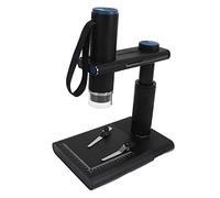 Hamwesh Microscopio Digitale, Microscopio WiFi HD da 50 a 1000X 2MP, Microcamera Portatile con 8 Luci LED e Supporto Regolabile e Ricaricabile Tipo C, per Adulti e Bambini (BLACK)