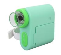 Hamwesh Microscopio Digitale per Bambini, Ingrandimento LCD da 1080p LCD 1000X con Luce LED e Display da 2 Pollici per l'osservazione del Campione degli Studenti (GREEN)