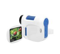 Hamwesh Microscopio Digitale Portatile, Fotocamera per Microscopio per Bambini con Ingrandimento 100-1600X, DV con Schermo a Colori Pieghevole Design Portatile per l'osservazione del Laboratorio di