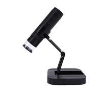 Hamwesh Microscopio per Bambini, Microscopio Digitale Portatile con Ingrandimento 50X-1000X, Digitale Tascabile con Luci LED Regolabili, Staffa Multiangolare, Batteria Ricaricabile per