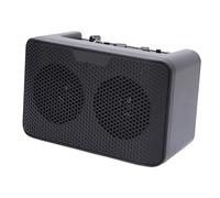 Hamwesh Mini Amplificatore per Chitarra, Uscita da 10 W Effetti Delay Integrati Amplificatore per Chitarra Elettrica, per Portatile con Jack per Cuffie da 35 Mm Regolazioni del Tono del Volume per le
