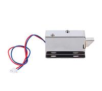 Hamwesh Mini Serratura Elettromagnetica, Serratura a Solenoide Sottile Regolabile in Quattro Direzioni da 12 V CC, Mini Elettrica con Kit di Montaggio Elettrolitico Resistente Alla Corrosione per la