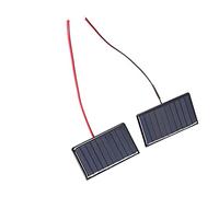 Hamwesh Modulo Pannello Solare in Polisilicio Fai-da-te con Design Resistente Al e Durevole, 2 Celle Solari Micro Mini Glue Power 68x36mm 5 V 0,3 W per Luci di Emergenza, Giocattoli