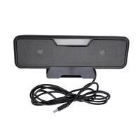 Hamwesh Monitor Clip on Speaker 2.0 Stereo Sound with Dual Drivers | USB Plug and Play, Interfaccia da 3,5 Mm, Potenza 6W, Morsetto per Schermi Fino a 20 Mm, per Scrivania, Gaming e Studio