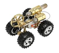 Hamwesh Motore Stirling, Modello di Auto Stirling Preassemblato Alimentato Ad Aria Calda, Kit Modello di Giocattolo per Auto Fisica Educativa Precoce con Slot in Lega di Zinco Lampada Ad Alcool